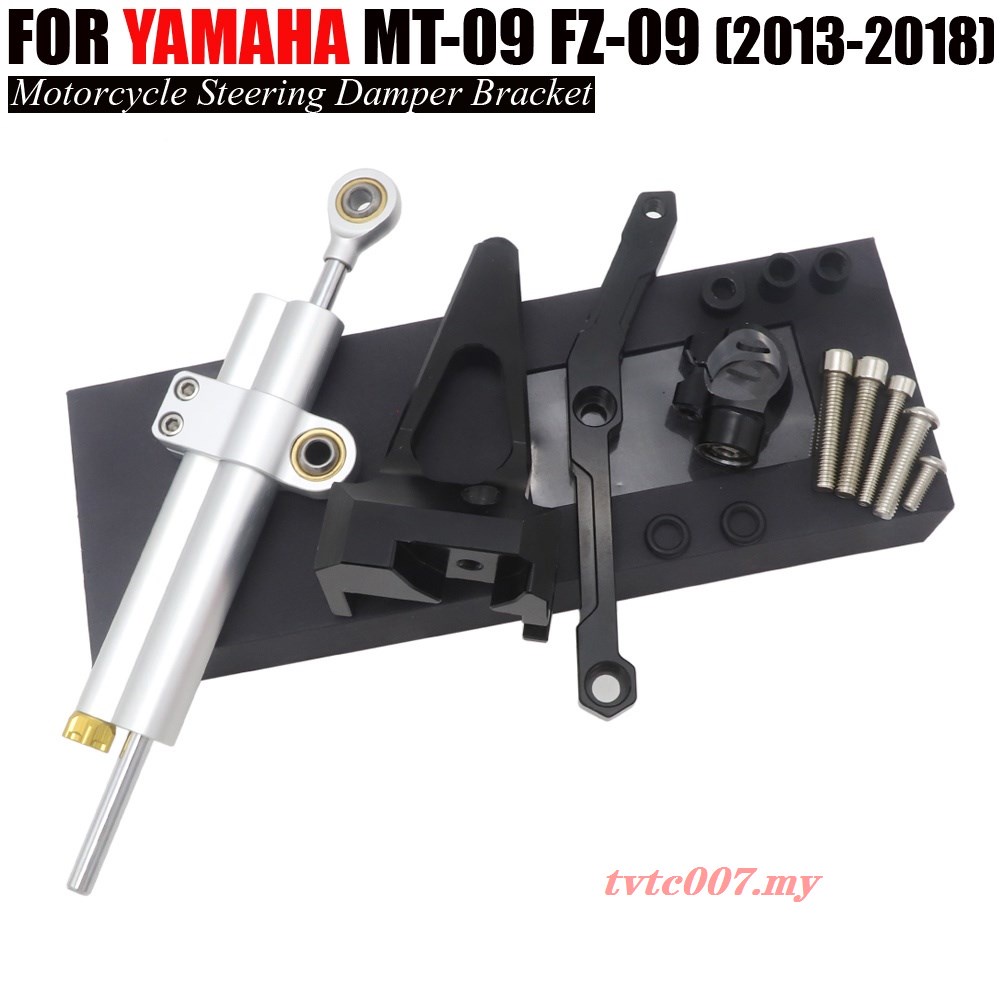 สําหรับYamaha MT-09 2013 2014 2015 2016 2017 2018 พวงมาลัยDamperยึดชุดStabilizer MT09 FZ09 Reversedความปลอดภัยควบคุม