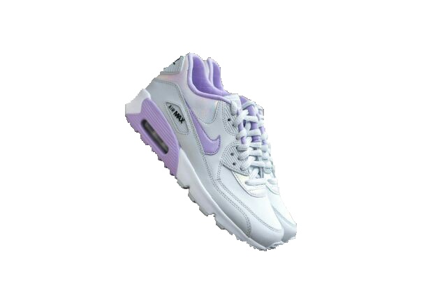 รองเท้าไนกี้ของแท้ Nike Air Max 90 SE Leather (GS) Pure Platinum/ Urban Lilac-Anthracite-White