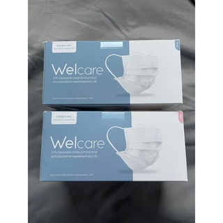 พร้อมส่ง Welcare mask level 1 50 ชิ้น