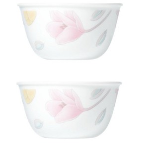 Corelle ชามใส่อาหารสีชมพูขนาด 9.5 ซม.2 ชิ้น C-03-406-EC-2