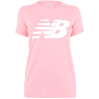 woman New Balance Womens Logo Graphic QT Crew Neck T-Shirt new cotton 100%