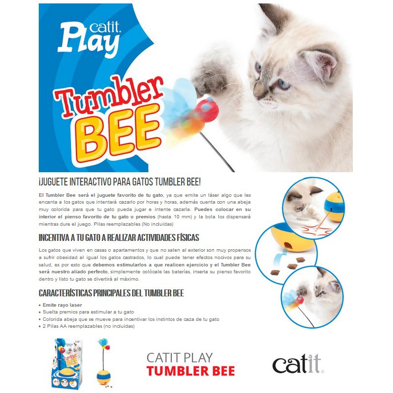 catit play tumbler bee