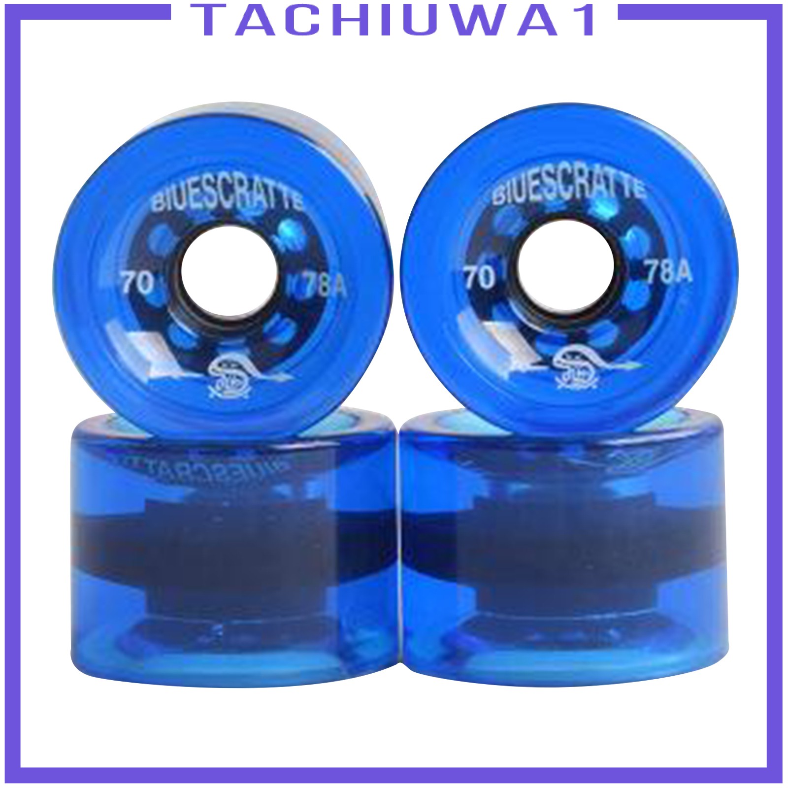 [TACHIUWA1] 4pcs/Pack 70mm Longboard PU Wheel Replacement Skateboard