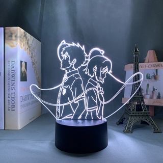 โคมไฟกลางคืน Led รูปการ์ตูนอนิเมะ Your Name 3d สําหรับตกแต่งห้องนอนเด็ก