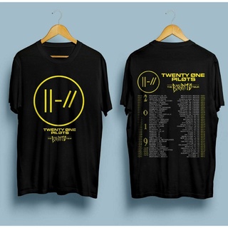 เสื้อยืดผ้าฝ้าย พิมพ์ลาย Twenty One Pilots 21 Pilots The Bandito Europe Tour สไตล์ญี่ปุ่น สําหรับผู้ชาย AF123SD