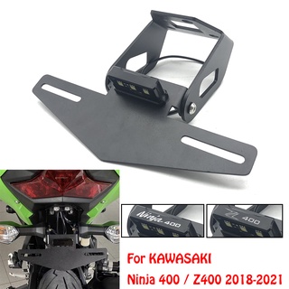 กรอบป้ายทะเบียนรถจักรยานยนต์ อุปกรณ์เสริม สําหรับ Kawasaki Ninja 400 Z400 Ninja400 2018 2019 2020 2021 2022