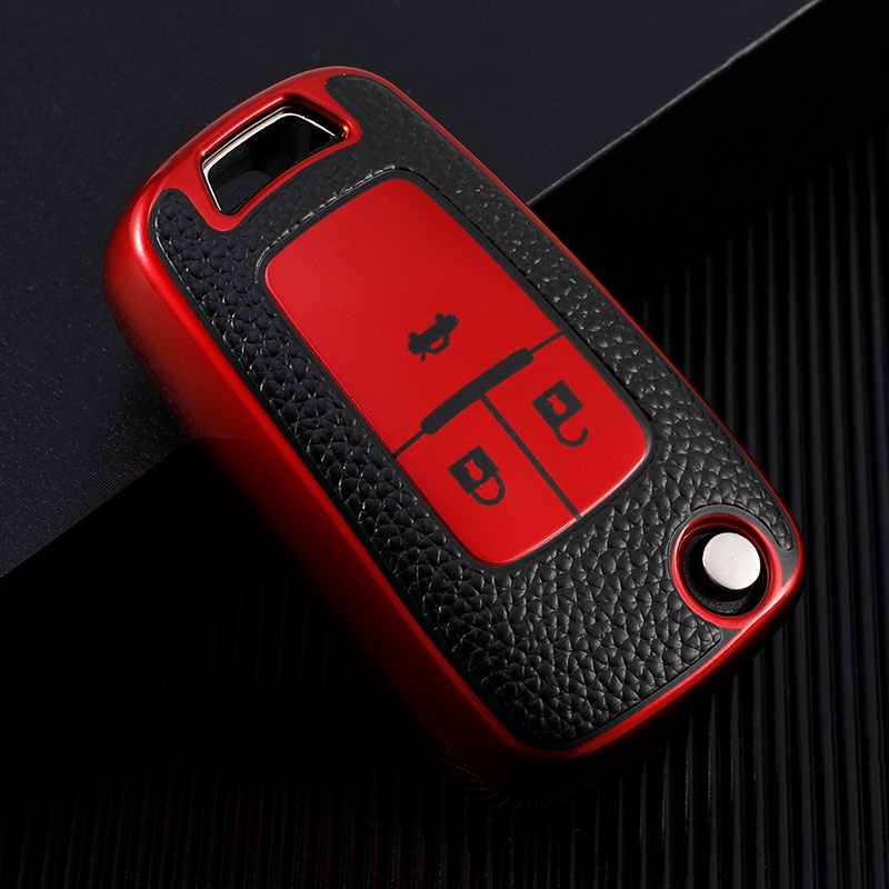 รถ Flip Key สําหรับ Chevrolet Cruze Aveo Trax Tracker Sail Malibu Captiva TPU 3 ปุ่ม Key Holder Shell Fob อุปกรณ์เสริม