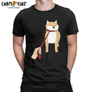 ผ้าฝ้ายแท้เสื้อยืดคอกลม แขนสั้น ผ้าฝ้าย พิมพ์ลายกราฟฟิค Shiba Inu No Amazing สําหรับผู้ชายS-4XL