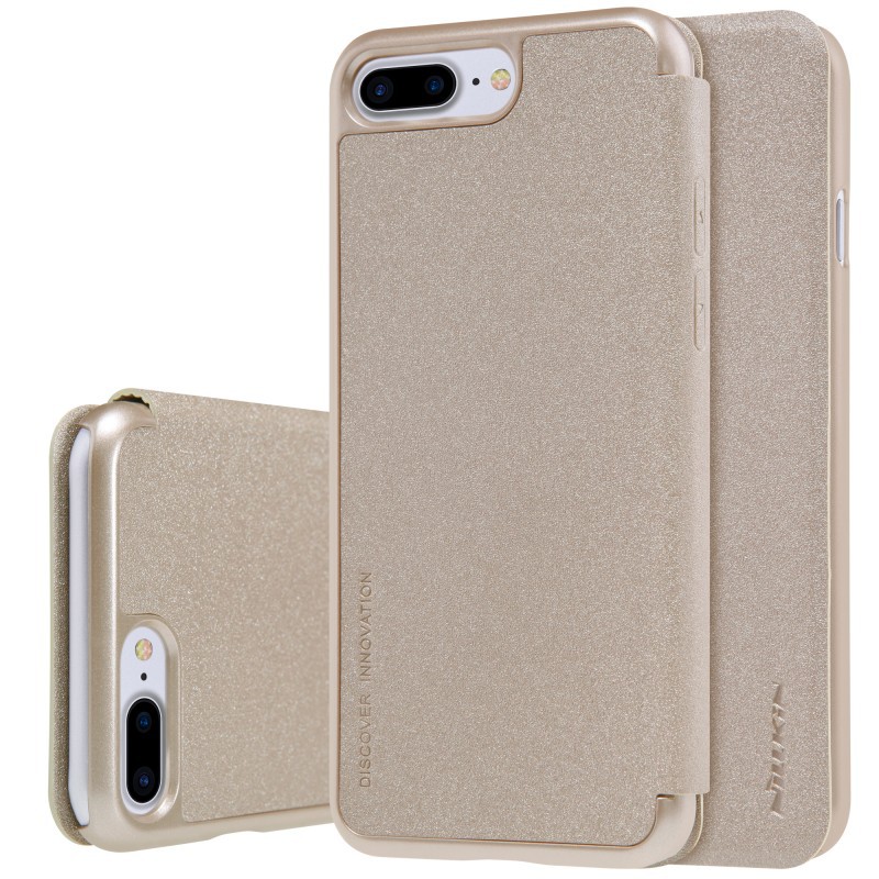 Nillkin เคส iPhone 8 Plus, 7 Plus รุ่น Sparkle Leather Case สี Champagne Gold
