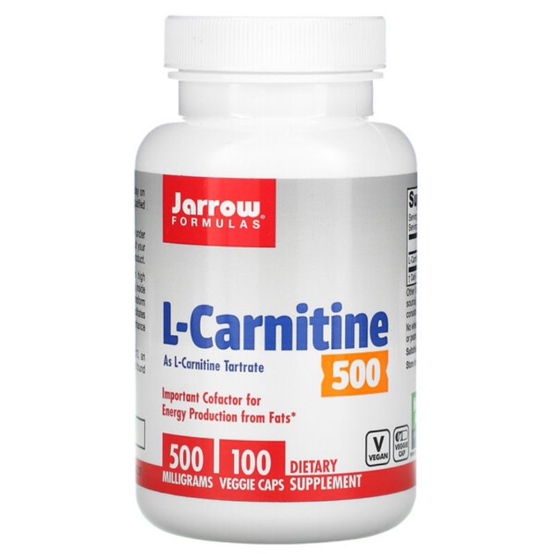 Jarrow Formulas, L-Carnitine, 500 mg, 100 Veggie Licaps