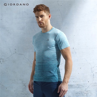 GIORDANO เสื้อยืดผู้ชาย คอกลม - Mens Coolmax Short-sleeve Tee 01021235