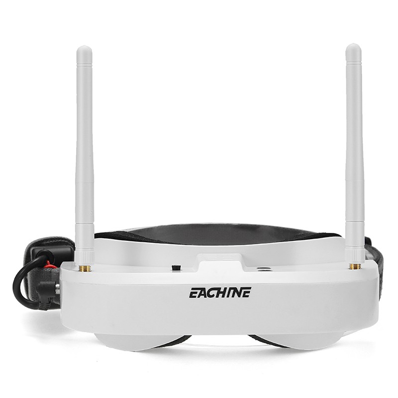 Eachine แว่นตา EV100 5.8G 72CH FPV พร้อมพัดลมเสาอากาศ และแบตเตอรี่ 7.4V 1000mAh