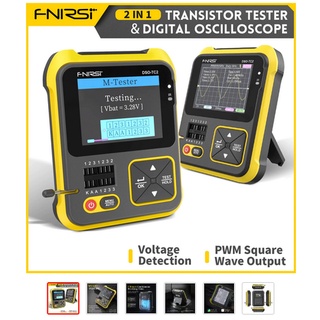 เครื่องมือวัดแบบดิจิตัล FNIRSI DSO-TC2 Portable Digital Oscilloscope Transistor Tester 2-in-1 PWM Square Waves Output