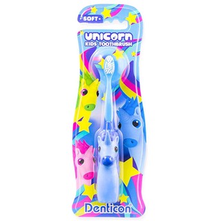 แปรงสีฟันเด็ก 6-12 ปี แปรงสีฟันเด็กเกาหลี Denticon Unicorn Kids Toothbrush 6-12 years