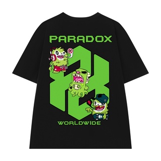 ใหม่ เสื้อยืด PARADOX HIPHOP MONSTERS TEE แขนสั้นเสื้อยืดคอกลมพิมพ์ลาย T-Shirt