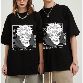 T-shirt  เสื้อยืด พิมพ์ลายกราฟฟิคอนิเมะ Jujutsu Kaisen Gojo Satoru Yuji Itadori สไตล์ญี่ปุ่น สําหรับผู้ชาย 90sS-5XL