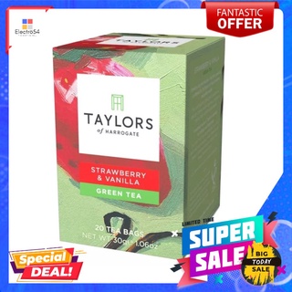 เทย์เลอร์ส สตอเบอร์รี วานิลลา กรีนที30ก.TAYLORS STRAWBERRY VANILLA GREEN TEA 30G