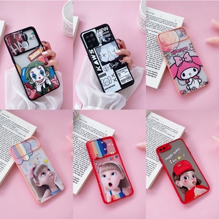 OPPO A93 เคสขอบสีลายการ์ตูน สำหรับ รุ่นoppoReno4 เคสออปโป้ Reno4 y20 A94 A93