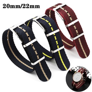 20mm 22mm Woven Nylon Watchband Nato Zulu Style Replacement