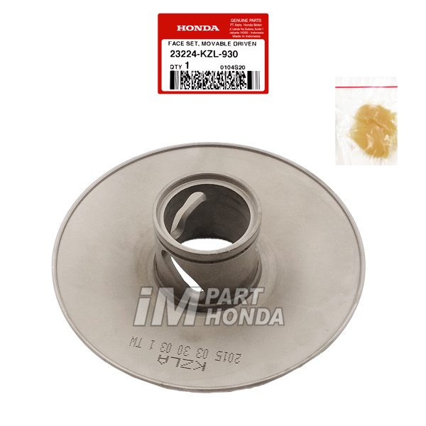 Honda 23224-KZL-930 Face Set Movable Driven Pulley Puly Girl Beat Scoopy Spacy Vario 110 Fi 2012 - 2