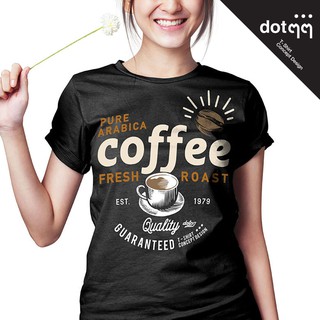 dotdotdot เสื้อยืดผู้หญิง รุ่น Concept Design ลายCoffee (Black)