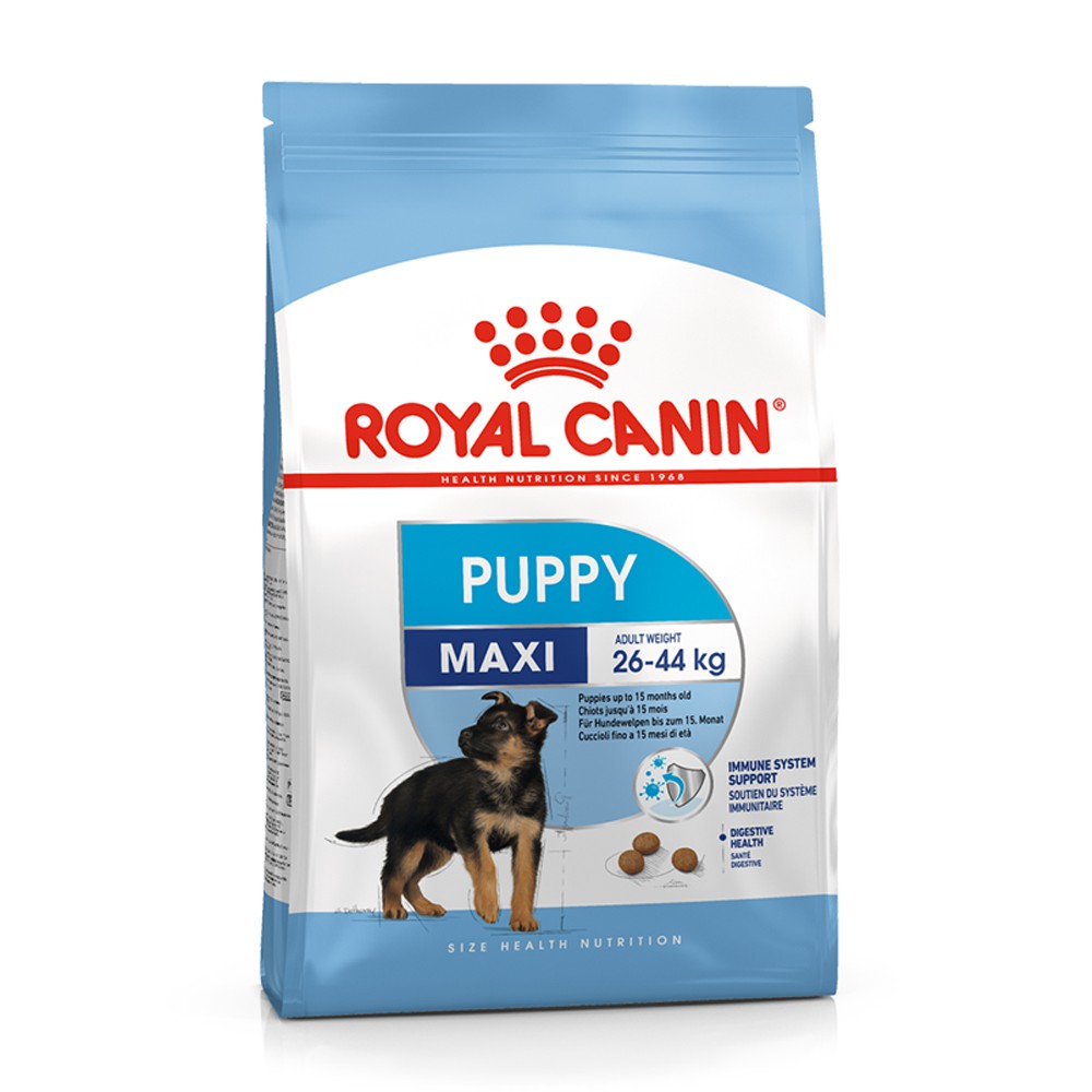 Royal Canin MAXI puppy Dry Dog Food 4kg อาหารลูกสุนัข พันธุ์ใหญ่ อายุ 2 - 15 เดือน