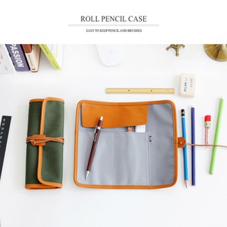 THE BASIC Canvas Roll Pencil Case กระเป๋าเครื่องเขียน