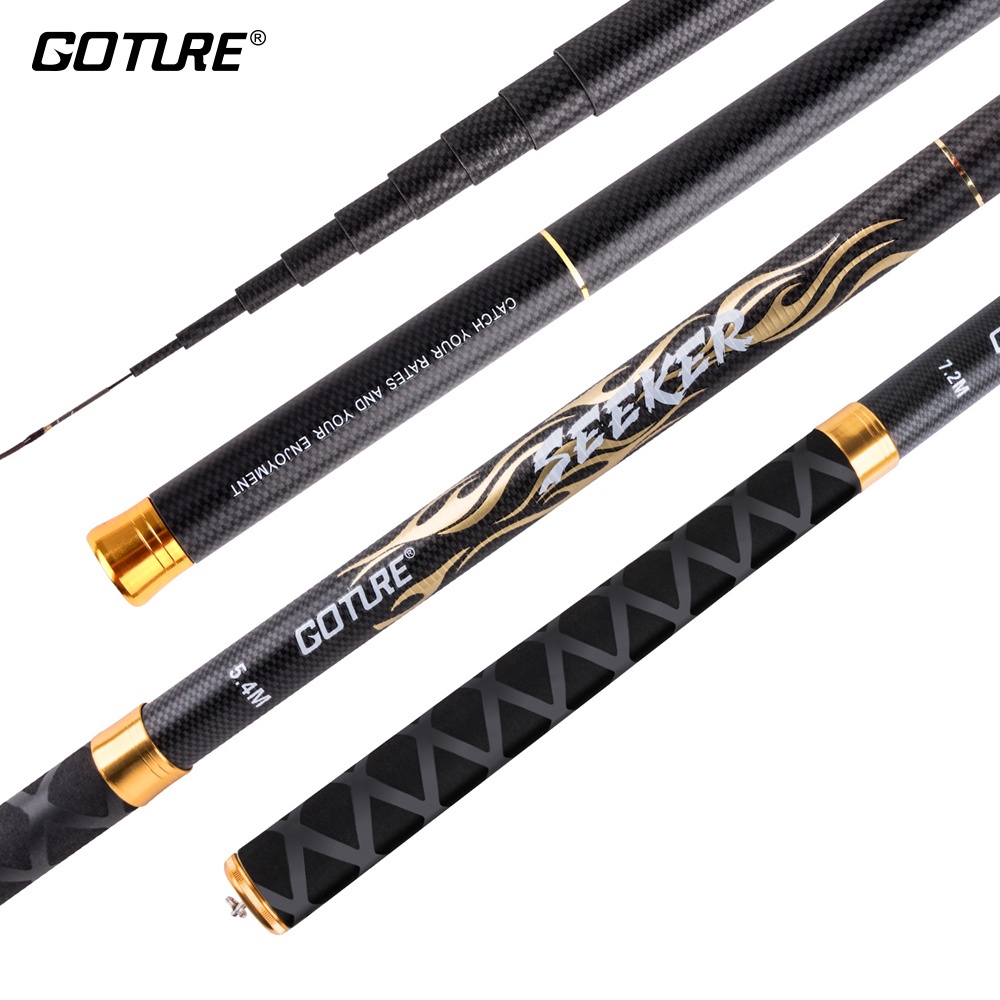 GOTURE คันเบ็ดตกปลา คันชิงหลิว เบ็ดตกปลา 3.6 เมตร / 4.5 เมตร/5.4 เมตร /6.3 เมตร/7.2 เมตร อุปกรณ์ตกปล