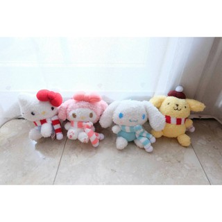 พวงกุญแจตุ๊กตา Sanrio งานป้าย Sanrio Original ขนาด 4" ขนปุยๆ