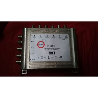 Digital satellite multiswitch ID-64c standard alone frequency 950-2200Mhzเป็นมัลติสวิตซ์์เข้า 6 ทางออก 4 ทาง