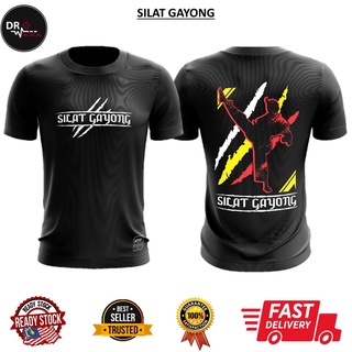 Tactical เสื้อยืดกีฬา ผ้าไมโครไฟเบอร์ ลายตาไก่ silat gayong สําหรับทุกเพศ