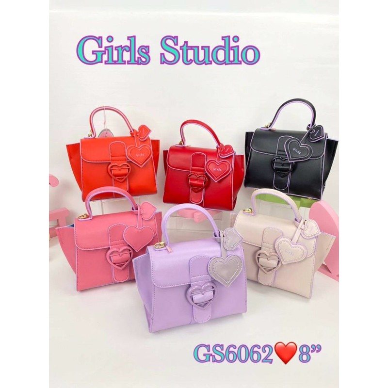 🌈กระเป๋า girls studio รุ่นหัวใจสีพาสเทล🌈มีเก็บปลายทางค่ะ