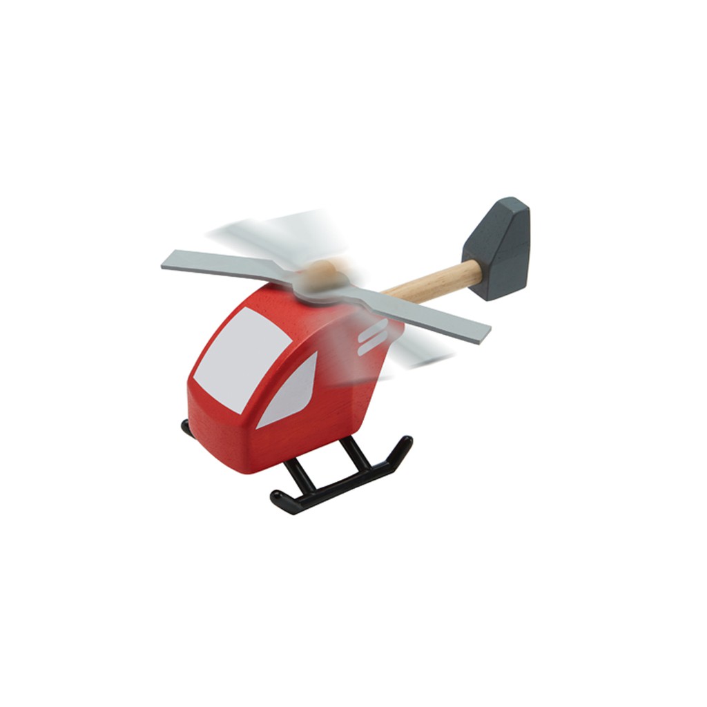 PlanToys ของเล่นไม้ 6287 Helicopter เฮลิคอปเตอร์ เสริมพัฒนาการ สำหรับเด็กอายุ 3 ปี ขึ้นไป