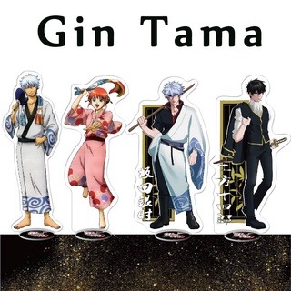 Yyds โมเดลฟิกเกอร์อะคริลิค รูปอนิเมะ Gin Tama Sakata Gintoki สําหรับตกแต่งบ้าน