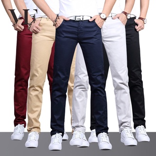 YYW270 UP Casual trousers Korean Slim Mens Mid-rise Straight Casual Pants Mens Pants