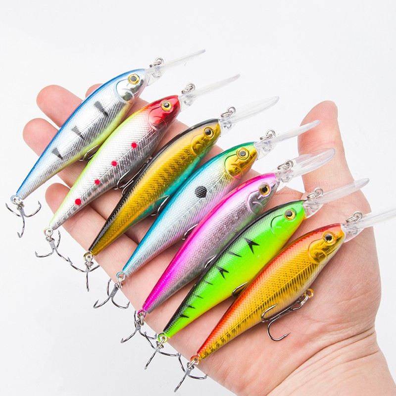 เหยื่อปลา เหยื่อปลอมตกปลา Clouser Minnow ตกปลา Sinking Minnow อุปกรณ์ตกปลา 1PCS 11cm/9.5g เหยื่อตกปลานิล เหยื่อปลอม Plastic Bait เหยือตกปลา เหยื่อตกปลาช่อน รอกตีเหยื่อปลอม เหยื่อตกปลา ตะขอ