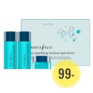 ♥️พร้อมส่ง แท้100%♥️ Tester Innisfree Jeju Sparkling Mineral Special Kit 3 items