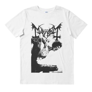 Mayhem - SKELETON สีขาว | เสื้อยืด พิมพ์ลายวงดนตรี | Merch เครื่องดนตรี | Unisex | เสื้อยืด พิมพ์ลายดนตรี | โลหะสีดํา