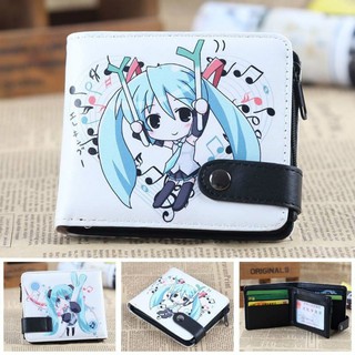 Hatsune Miku แฟชั่นใหม่กระเป๋าสตางค์ลายการ์ตูนน่ารัก