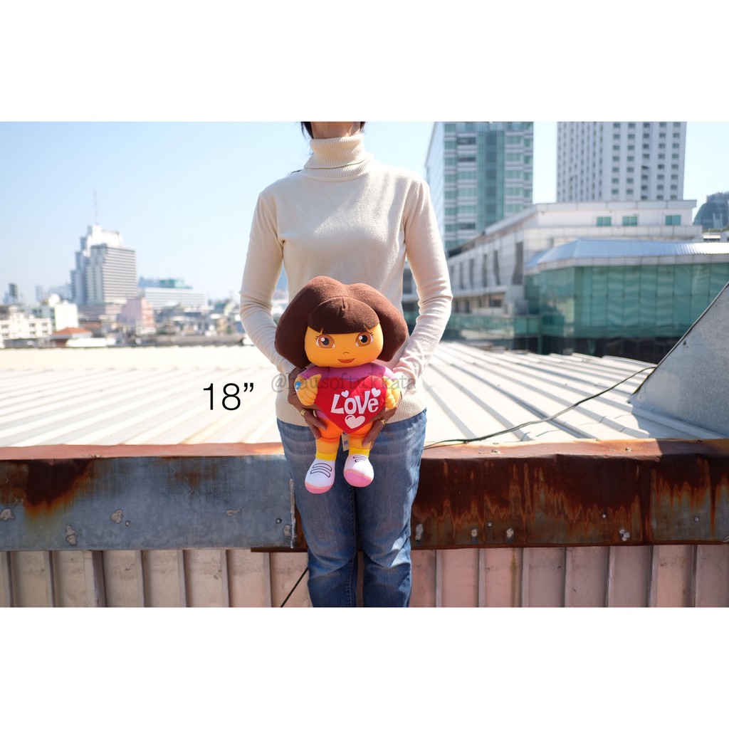 ตุ๊กตา Dora the Explorer ดอร่า ถือหัวใจ 13/18/22/30นิ้ว โดรา โดร่า ดอรา Valentine วาเลนไทน์ ราคา ถูกที่สุด ดีลบีเคเค แกลเลอรีภาพที่ 5