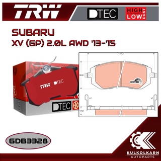 ผ้าเบรคหน้า TRW สำหรับ SUBARU XV (GP) 2.0L AWD 13-15 (GDB3328)