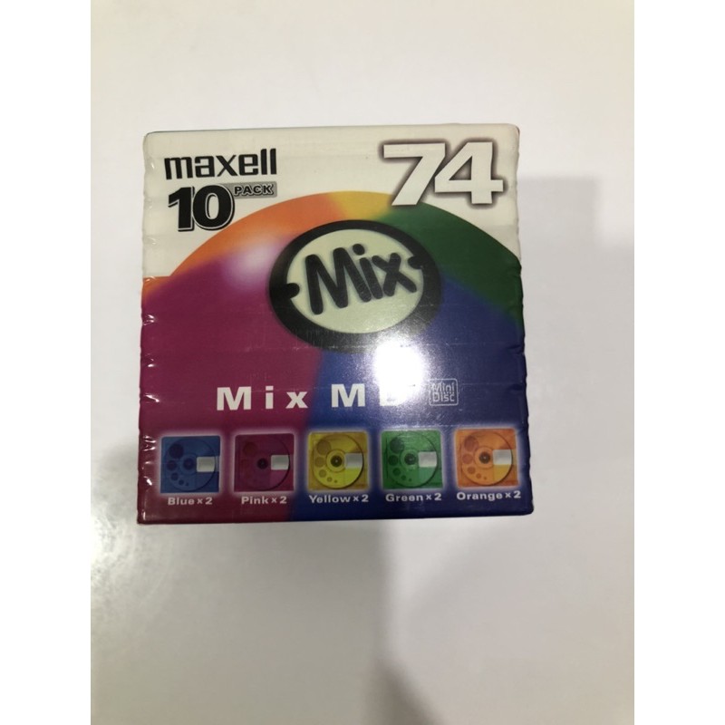 แผ่น MD Maxell 74 นาที ขายทั้งชุด 10 แผ่น ( Minidisc)