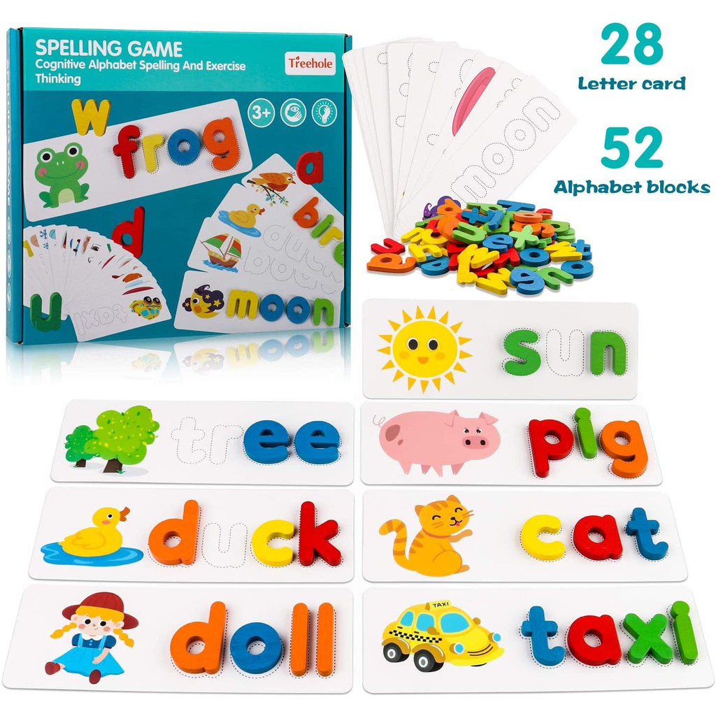 Learning Toys Alphabet Puzzles for Toddlers 1-3ABC Flash Cards for ...