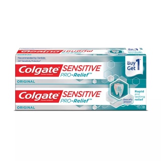 2 หลอด ยาสีฟัน Colgate คอลเกต เซนซิทีฟ โปรรีลีฟ ออริจินัล ครีม 110 กรัม x 2 Sensitive Pro Relief Original