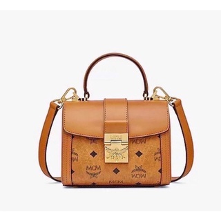 สด-ผ่อน📌แท้💯 Mcm Small Tracy Satchel in Visetos