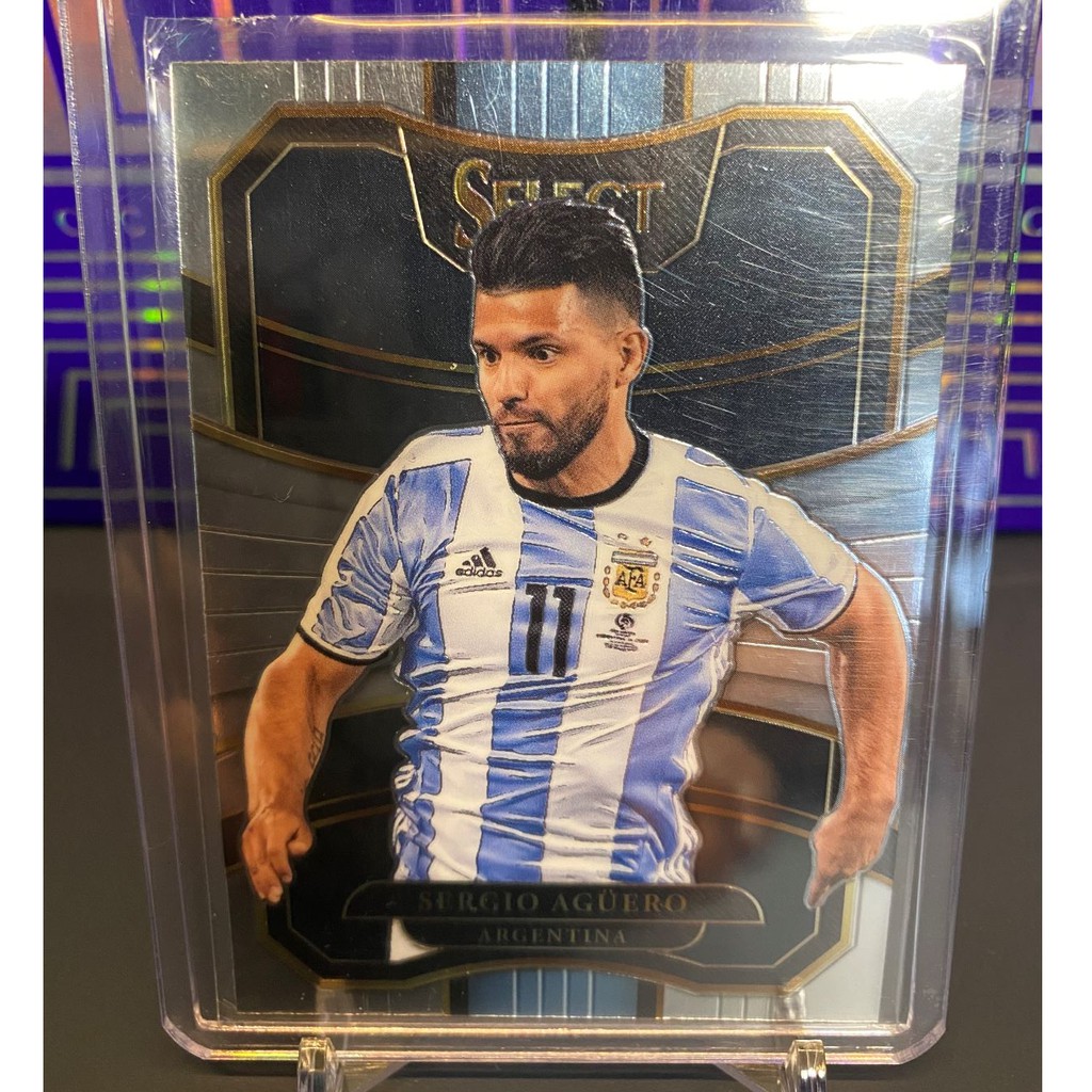 2017-2018 Panini Soccer Card Select Sergio Aguero Base Argentina