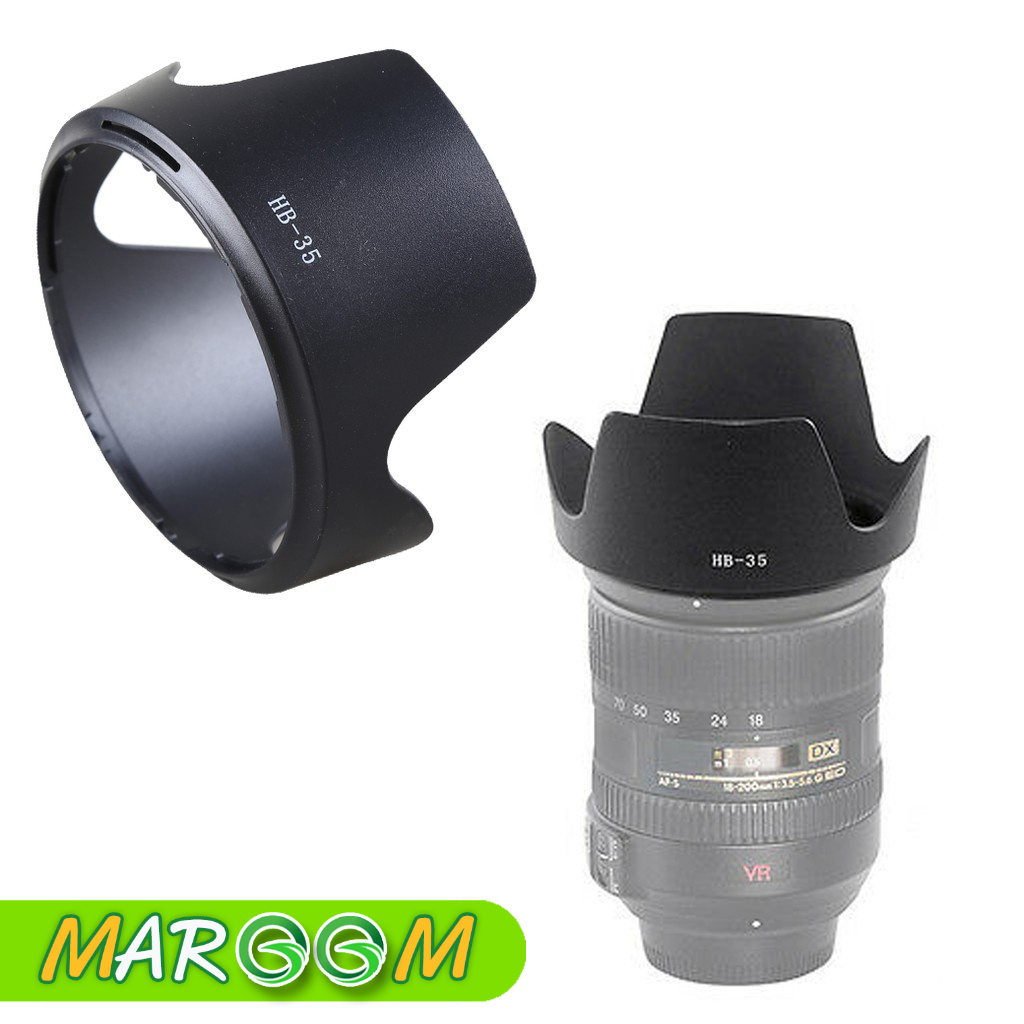 Lens Hood HB-35 For Nikon 18-200mm f/3.5-5.6G VR II เลนส์ฮู้ด