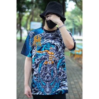 เสื้อสตรีท Oversize เสื้อ Ovp ลาย Poseidon ของแท้ เสื้อผู้ชาย/ผู้หญิง