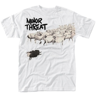 คอลูกเรือใหม่ เสื้อยืด ลาย Minor Threat Out Of StepS-5XL