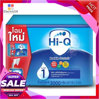 ไฮคิว พรีไบโอโพรเทก นมผงสำหรับเด็กทารกแรกเกิด - 1 ปี ช่วงวัยที่ 1 3000 กรัมนมผงHi-Q Step1 Prebio ProteQ Milk Powder 3000